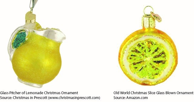 Lemonade Day Themed Ornaments